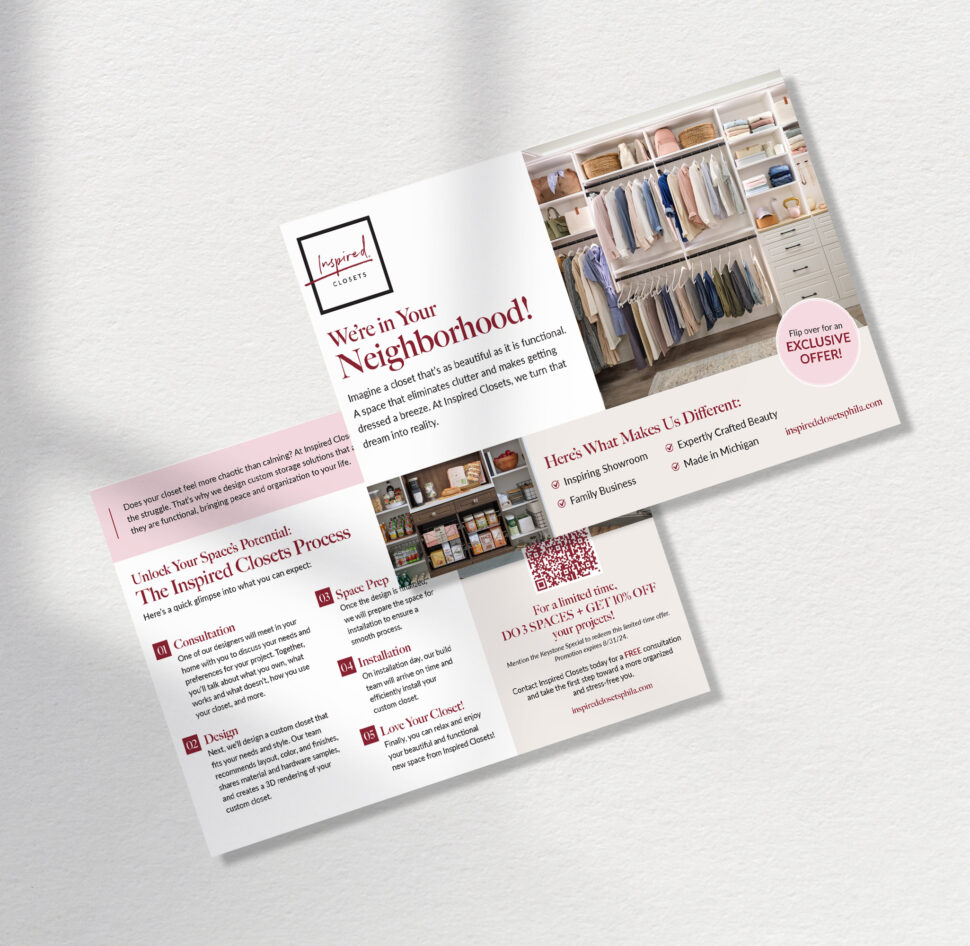 inspired closets, inspiredclosets postcard