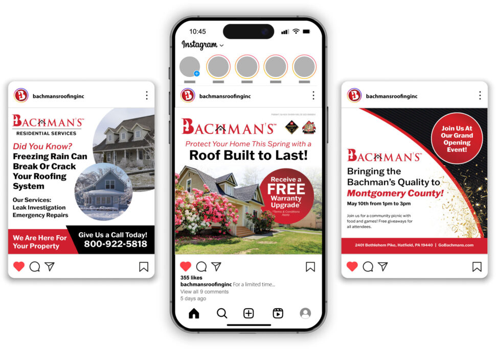 Bachman's Roofing Social Graphics