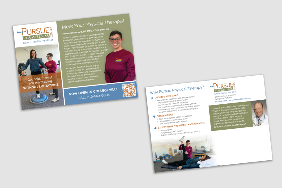 Pursue Physical Therapy Direct Mailer
