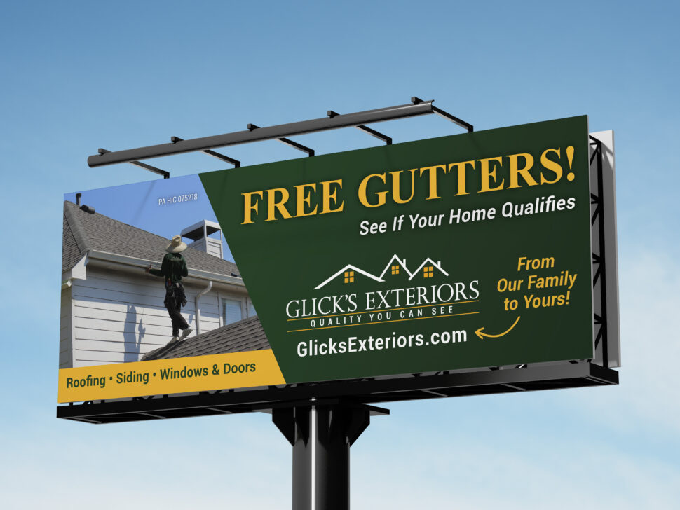Glick's Exteriors billboard